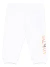 Balmain Logo-embroidered Track Pants In White