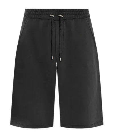 BALMAIN BALMAIN LOGO EMBROIDERED BERMUDA SHORTS
