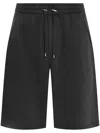 Balmain Logo Embroidered Bermuda Shorts In Grey