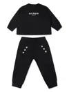 Balmain Logo-embroidered Tracksuit In Black
