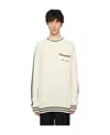 Balmain Logo-embroidered Wool Jumper In White