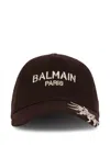 Balmain Logo-embroidery Baseball Cap In Pattern