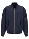 Balmain Bomberjacke Mit Logostickerei In Blue