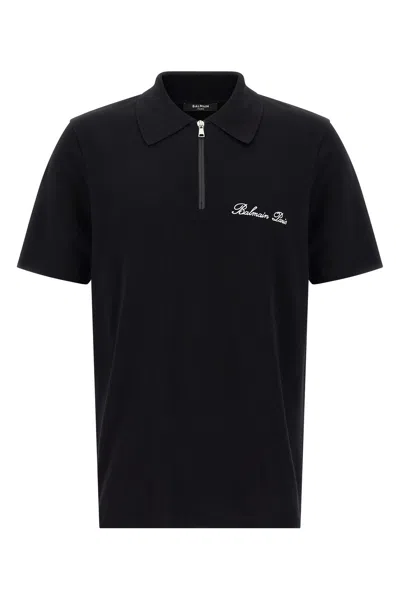 BALMAIN LOGO EMBROIDERY POLO SHIRT