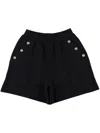 Balmain Logo-engraved Shorts In Black