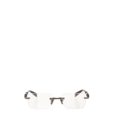 Balmain Logo Flat Mirror In White