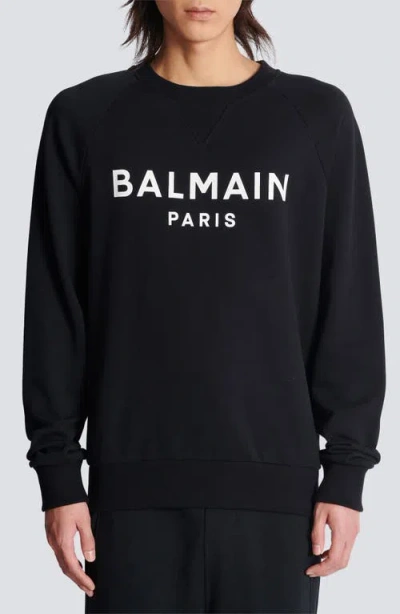 BALMAIN BALMAIN LOGO GRAPHIC SWEATSHIRT