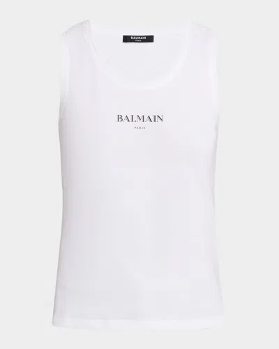 BALMAIN LOGO GRAPHIC TANK TOP