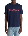 Balmain Paris Print T-shirt Short Sleeves In Multi