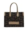 Balmain B-army 36 Mini Shopper Bag In Black