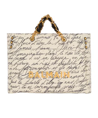 BALMAIN BALMAIN 1945 SOFT XXL TOTE BAG