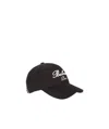 Balmain Signature Embroidered Cotton Baseball Cap In Black