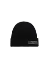 Balmain Berretto Con Patch Logo In Black