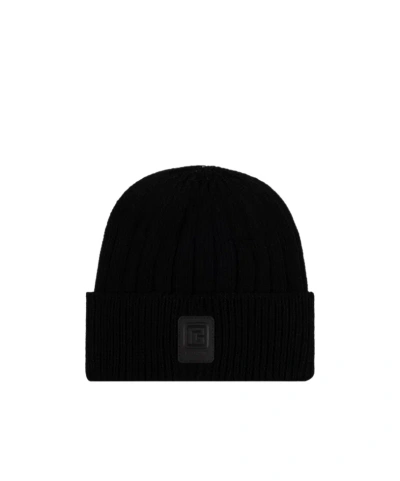 Balmain Logo Hat In Black