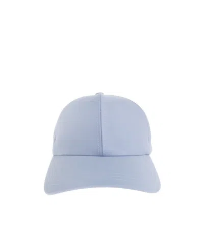 Balmain Logo-embroidered Baseball Cap In Blue