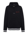 Balmain Embroidered Hoodie With Logo For Men In Black
