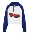 Balmain Logo-print Raglan-sleeve Hoddie In Multicolor