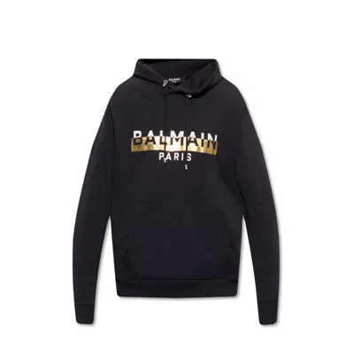BALMAIN BALMAIN LOGO HOODED SWEATSHIRT MEN