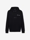 Balmain Signature Hooded Sweatshirt In Black