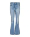 Balmain Flared Jeans With A Distressed Effect In Blue
