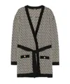 Balmain Logo Jacquard Sweater In Black