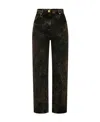 Balmain Logo Jeans In Black