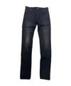 Balmain Black Denim Jeans With Wear Men In Black