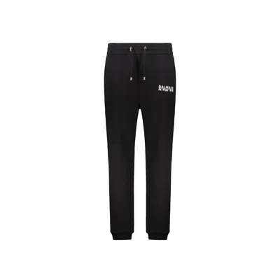 Balmain Logo Jogging Pants Men In Black