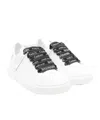 Balmain Logo-laces Leather Sneakers In White