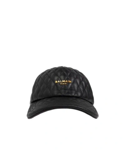 Balmain Logo-lettering Cap In Black