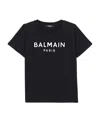 Balmain Logo-print Cotton T-shirt In Black