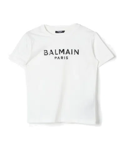 BALMAIN BALMAIN KIDS LOGO DETAILED JERSEY T-SHIRT