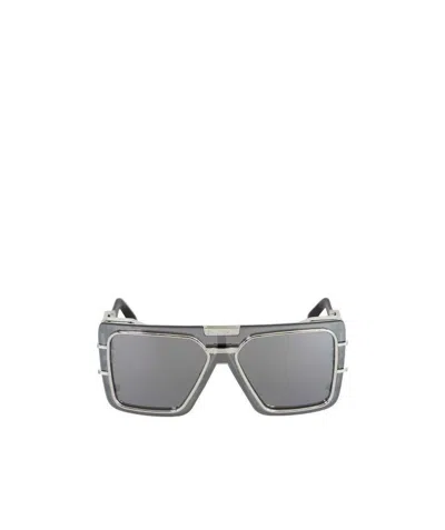 Balmain Logo Logo Sunglasses In Gray