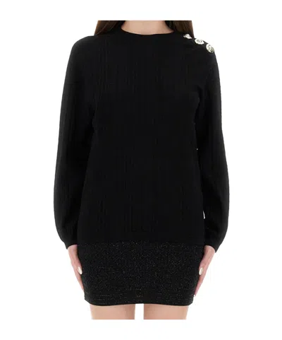 BALMAIN BALMAIN LOGO MONOGRAM JUMPER