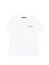 Balmain Kids' Logo-motif T-shirt In White