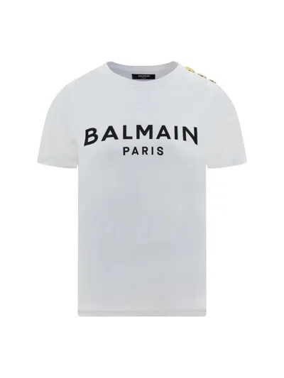 Balmain Logo Organic Cotton T-shirt