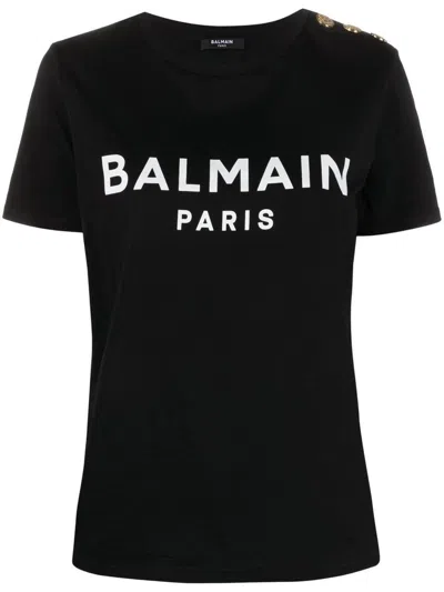Balmain Logo Organic Cotton T-shirt