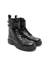 Balmain Logo-patch Boots In Black