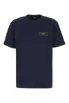 Balmain Short-sleeved T-shirt In Blu Marino