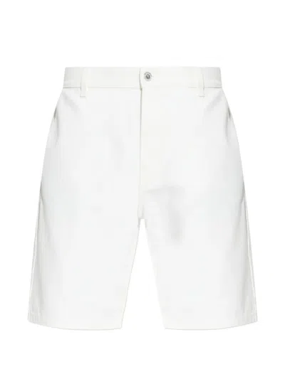 Balmain Tailored Shorts Silk Nylon Pockets Belt Loops In White