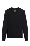 Balmain Double-collar Wool Knit Sweater