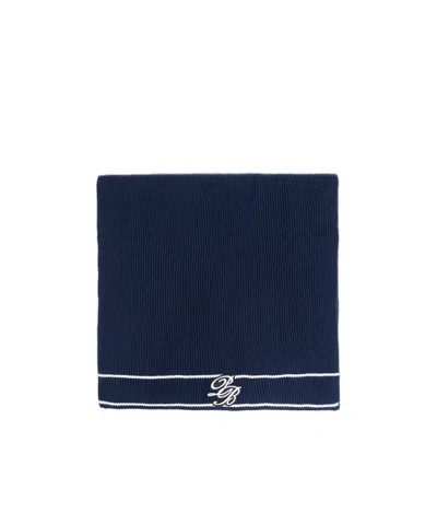 Balmain Logo-patch Scarf In Black