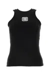 BALMAIN BALMAIN LOGO PATCH SLEEVELESS TANK TOP