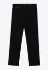 Balmain Denim Jeans With Pockets And Loops In Black