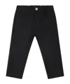 Balmain Logo-patch Straight-leg Trousers In Black