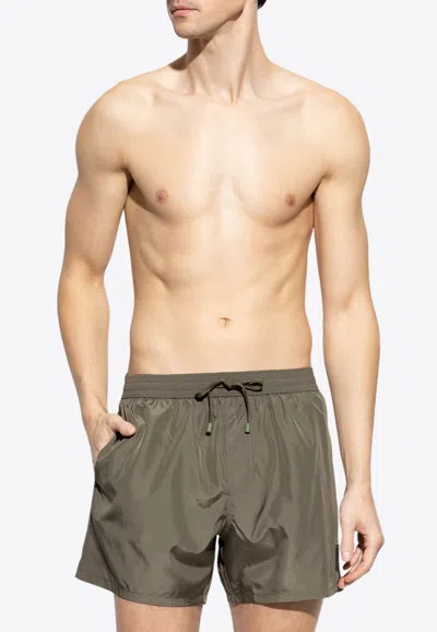 Balmain Logo Patch Swim Shorts