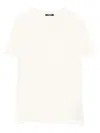 Balmain Logo-patch T-shirt In Yellow