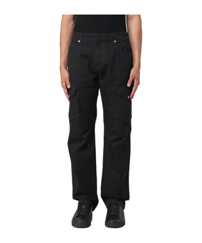 Balmain Logo-patch Tapered Trousers In Black