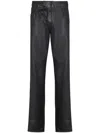 Balmain Logo Patch Trousers In Black
