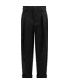 Balmain Logo Patch Trousers In Black
